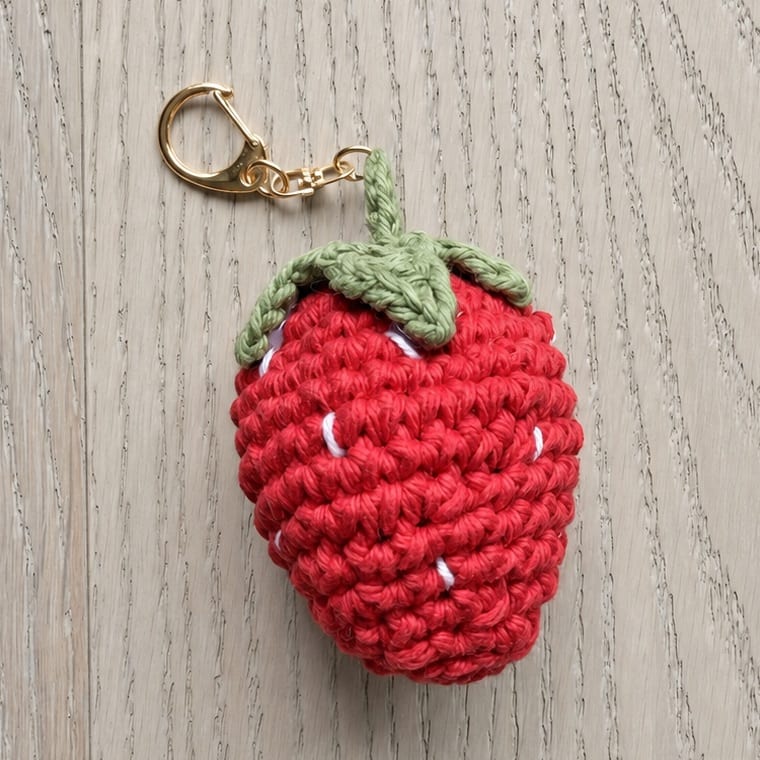 Strawberry Bag Charm